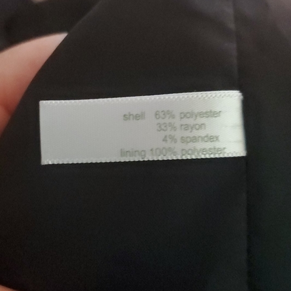 Black shoulder pad suit jacket coat blazer - Picture 7 of 7